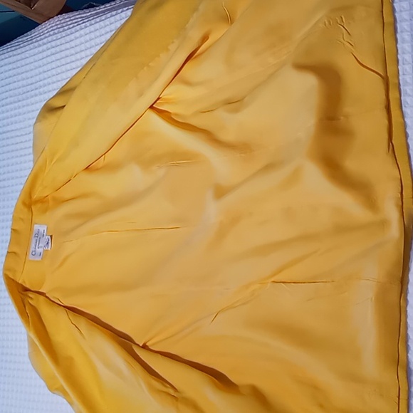 Vintage Christian Dior Linen Blazer Yellow Size 8 - Picture 16 of 16